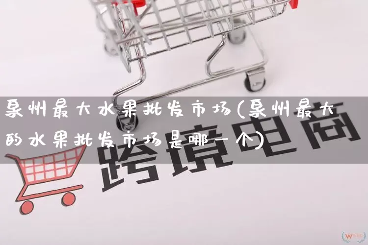 泉州最大水果批发市场(泉州最大的水果批发市场是哪一个)_https://www.rzcpcj.com_抖音快手_第1张