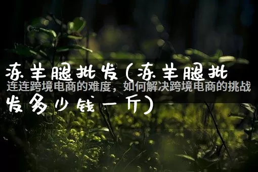 冻羊腿批发(冻羊腿批发多少钱一斤)_https://www.rzcpcj.com_抖音快手_第1张