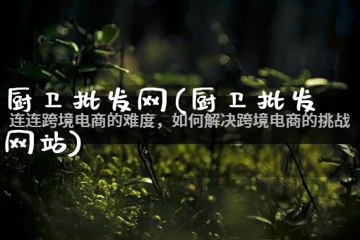 厨卫批发网(厨卫批发网站)_https://www.rzcpcj.com_天猫运营_第1张