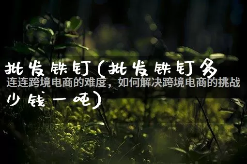 批发铁钉(批发铁钉多少钱一吨)_https://www.rzcpcj.com_直通车_第1张