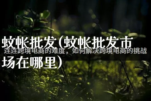 蚊帐批发(蚊帐批发市场在哪里)_https://www.rzcpcj.com_代运营_第1张