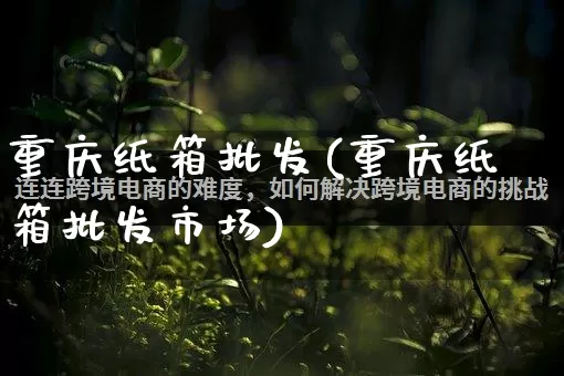 重庆纸箱批发(重庆纸箱批发市场)_https://www.rzcpcj.com_直通车_第1张