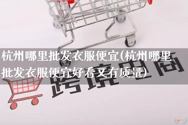 杭州哪里批发衣服便宜(杭州哪里批发衣服便宜好看又有质量)_https://www.rzcpcj.com_淘宝运营_第1张
