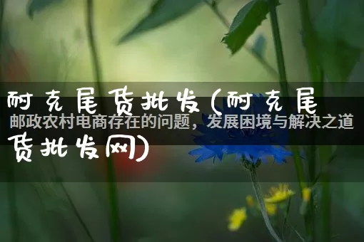 耐克尾货批发(耐克尾货批发网)_https://www.rzcpcj.com_抖音快手_第1张