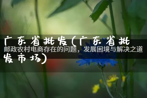 广东省批发(广东省批发市场)_https://www.rzcpcj.com_抖音快手_第1张