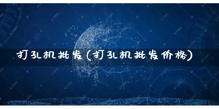 打孔机批发(打孔机批发价格)_https://www.rzcpcj.com_代运营_第1张