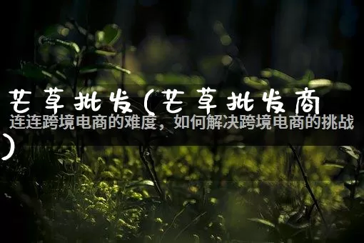 芒草批发(芒草批发商)_https://www.rzcpcj.com_淘宝运营_第1张